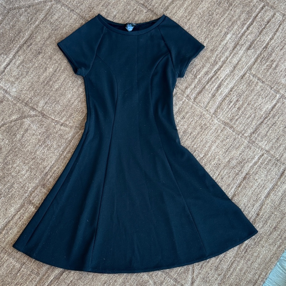 Aqua Black Fit-and-Flare Skater Dress - Women's